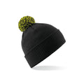 Berretto Snowstar Beanie black/lime green - personalizzabile con logo