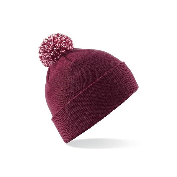Berretto Snowstar Beanie bordeaux - personalizzabile con logo
