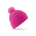 Berretto Snowstar Beanie fuchsia/off white - personalizzabile con logo