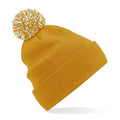 Berretto Snowstar Beanie mustard/off white - personalizzabile con logo