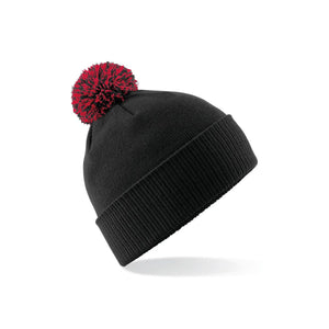 Berretto Snowstar Beanie nero - personalizzabile con logo