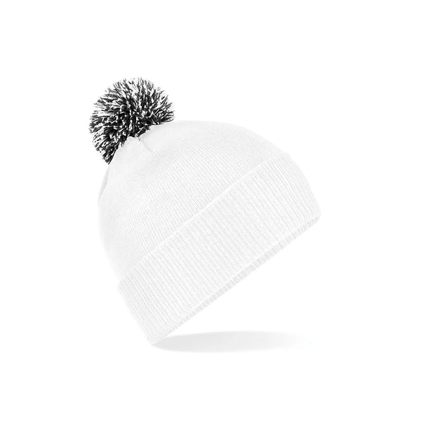 Berretto Snowstar Beanie white/black - personalizzabile con logo