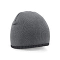 Berretto Two-Tone Pull-On Beanie grigio - personalizzabile con logo