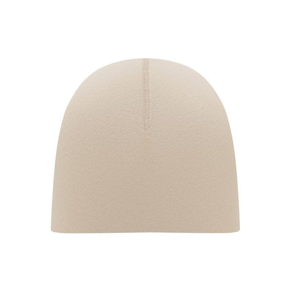 Berretto unisex in cotone beige - personalizzabile con logo
