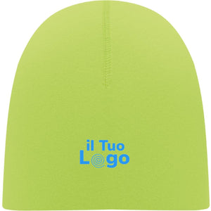 Berretto unisex verde in cotone - personalizzabile con logo