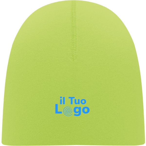 Berretto unisex verde in cotone - personalizzabile con logo