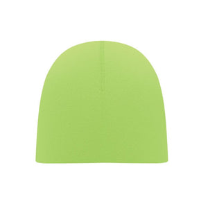 Berretto unisex in cotone verde calce - personalizzabile con logo