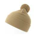 Berretto Wind-S With Pompom beige - personalizzabile con logo