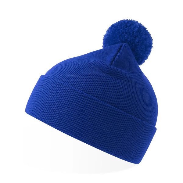 Berretto Wind-S With Pompom royal - personalizzabile con logo