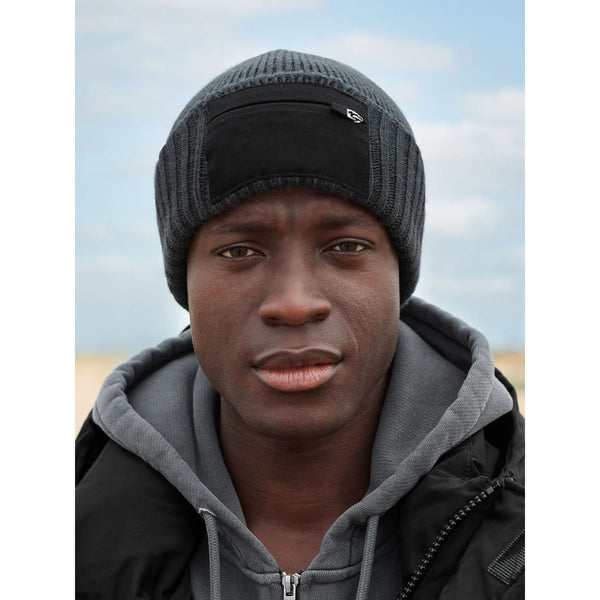 Berretto Zip Patch Beanie - personalizzabile con logo