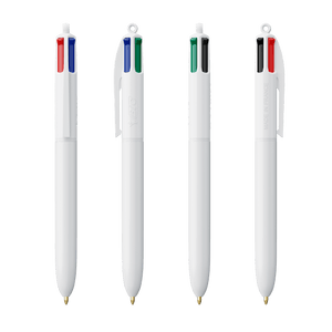 BIC® 4 Colori personalizzata Bianco - personalizzabile con logo