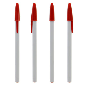 BIC® classica personalizzata Bianco /  Rosso / Inchiostro Nero - personalizzabile con logo