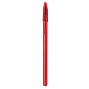 BIC® classica personalizzata Rosso Trasparente / Rosso Trasparente / Inchiostro Blu - personalizzabile con logo