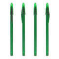 BIC® classica personalizzata Verde Trasparente / Inchiostro Blu - personalizzabile con logo