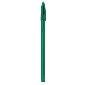 BIC® classica personalizzata Verde Trasparente / Inchiostro Nero - personalizzabile con logo