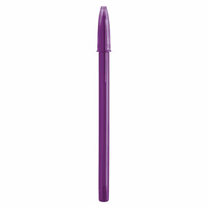 BIC® classica personalizzata Viola Trasparente / Viola Trasparente / Inchiostro Blu - personalizzabile con logo