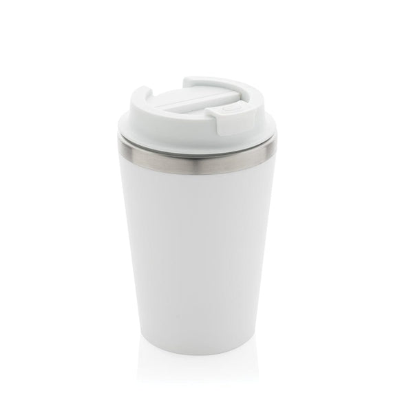 Bicchiere a doppia parete Java in RCS 350ML bianco - personalizzabile con logo