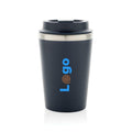 Bicchiere a doppia parete Java in RCS 350ML blu navy - personalizzabile con logo