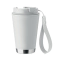 Bicchiere a doppio strato. 300 ml. Bianco - personalizzabile con logo