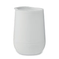 Bicchiere a doppio strato in PP Bianco - personalizzabile con logo