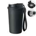Bicchiere acciaio riciclato Nero - personalizzabile con logo