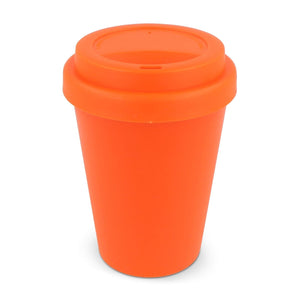 Bicchiere da caffè RPP Colori solidi 250ml Arancione - personalizzabile con logo