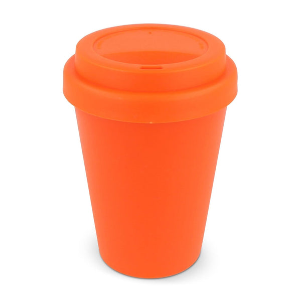 Bicchiere da caffè RPP Colori solidi 250ml Arancione - personalizzabile con logo