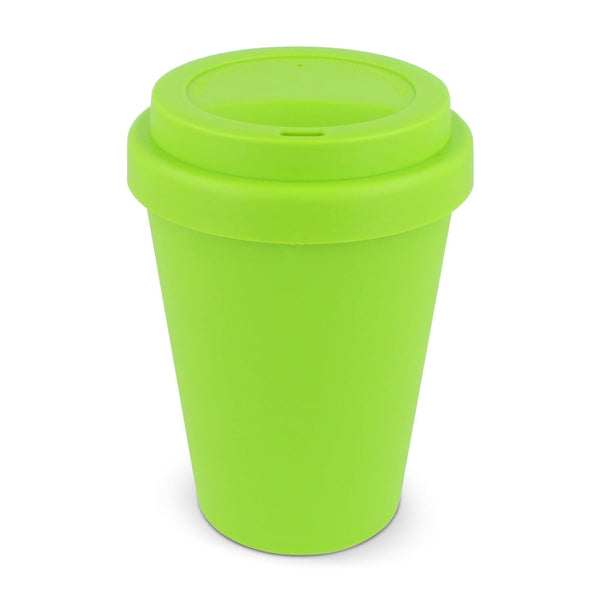 Bicchiere da caffè RPP Colori solidi 250ml verde - personalizzabile con logo