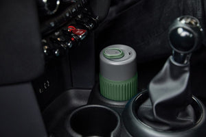 Bicchiere da viaggio Black+Blum in vetro 340ml - personalizzabile con logo