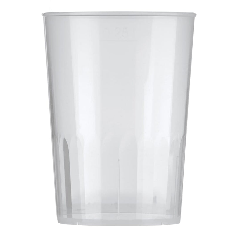 Bicchiere design PP 250ml grigio scuro - personalizzabile con logo