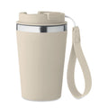 Bicchiere doppio strato 350 ml Eco beige - personalizzabile con logo