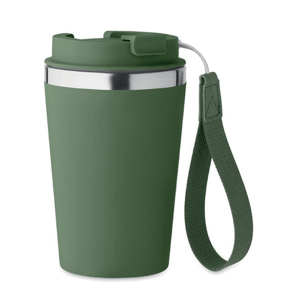 Bicchiere doppio strato 350 ml Eco Verde - personalizzabile con logo