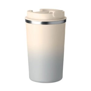 Bicchiere doppio strato 350 ml Recycled Grigio - personalizzabile con logo
