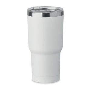Bicchiere doppio strato. 550 ml. Bianco - personalizzabile con logo