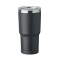 Bicchiere doppio strato. 550 ml. Nero - personalizzabile con logo