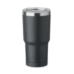 Bicchiere doppio strato. 550 ml. Nero - personalizzabile con logo
