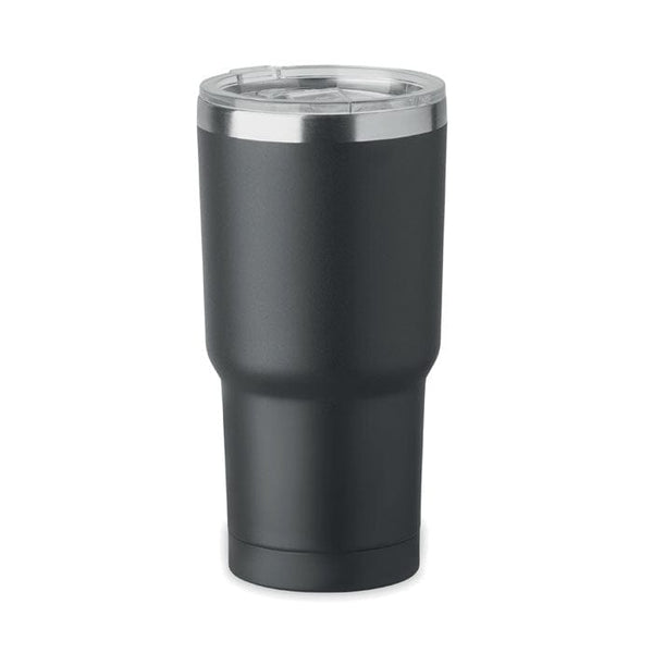 Bicchiere doppio strato. 550 ml. Nero - personalizzabile con logo