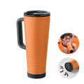 Bicchiere doppio strato 700 ml arancione - personalizzabile con logo