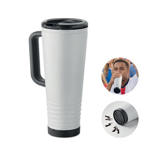 Bicchiere doppio strato 700 ml Bianco - personalizzabile con logo