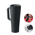 Bicchiere doppio strato 700 ml Nero - personalizzabile con logo