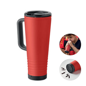 Bicchiere doppio strato 700 ml Rosso - personalizzabile con logo