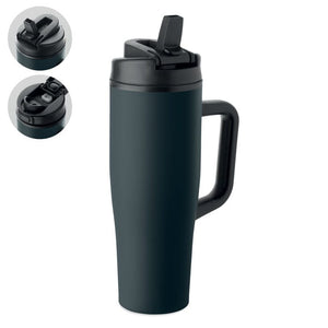 Bicchiere doppio strato 900 ml blu navy - personalizzabile con logo