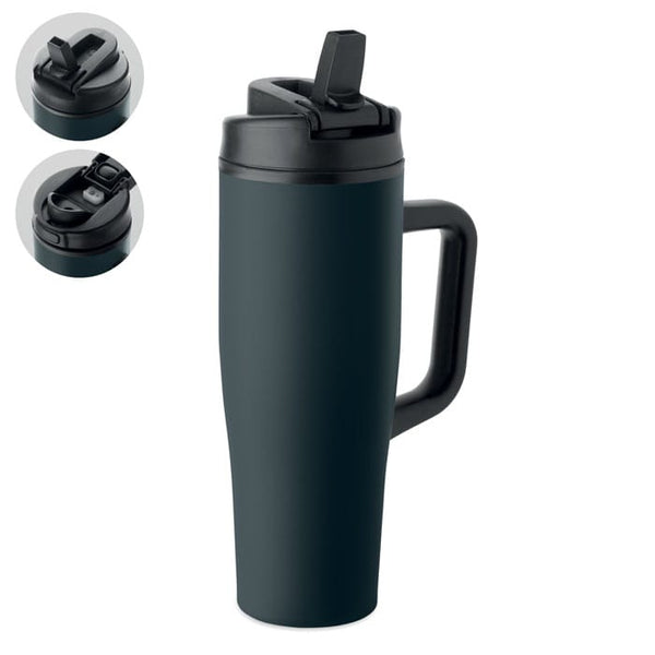 Bicchiere doppio strato 900 ml blu navy - personalizzabile con logo
