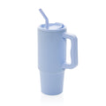 Bicchiere Embrace deluxe in r-Acciaio RCS 900ml azzurro - personalizzabile con logo
