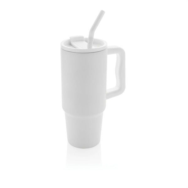 Bicchiere Embrace deluxe in r-Acciaio RCS 900ml bianco - personalizzabile con logo