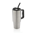 Bicchiere Embrace deluxe in r-Acciaio RCS 900ml color argento - personalizzabile con logo