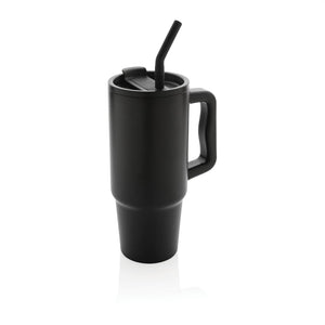 Bicchiere Embrace deluxe in r-Acciaio RCS 900ml nero - personalizzabile con logo