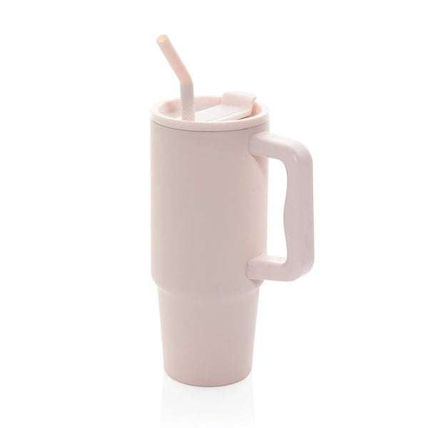 Bicchiere Embrace deluxe in r-Acciaio RCS 900ml rosa - personalizzabile con logo