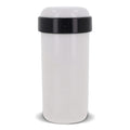 Bicchiere ermetico Fresh 360ml Bianco / nero - personalizzabile con logo