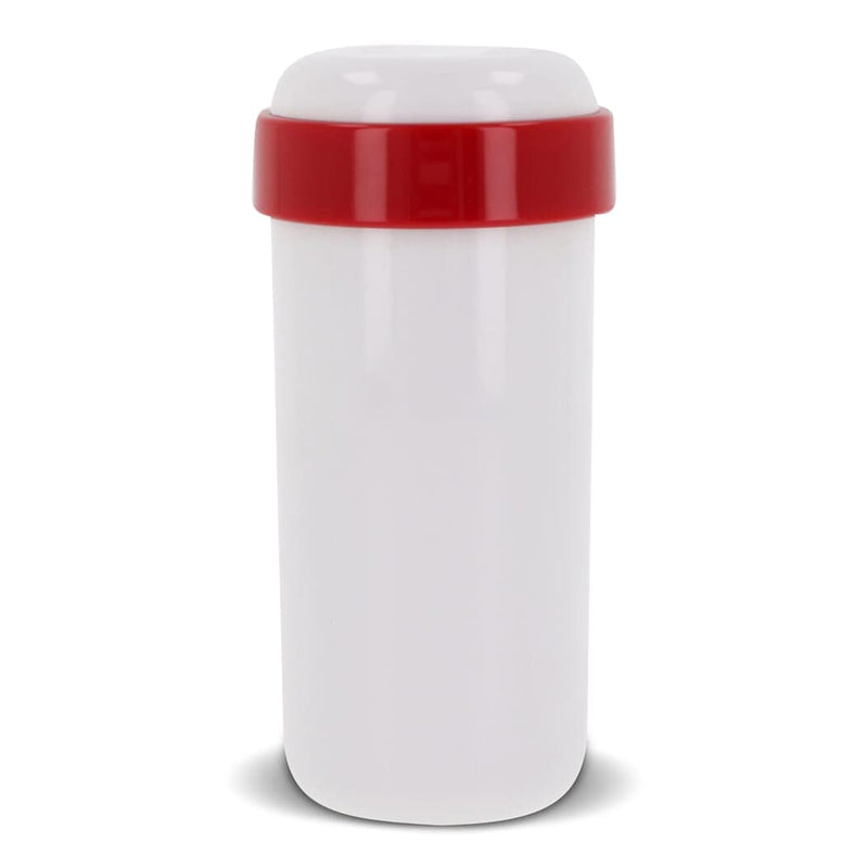 Bicchiere ermetico Fresh 360ml Bianco / Rosso - personalizzabile con logo